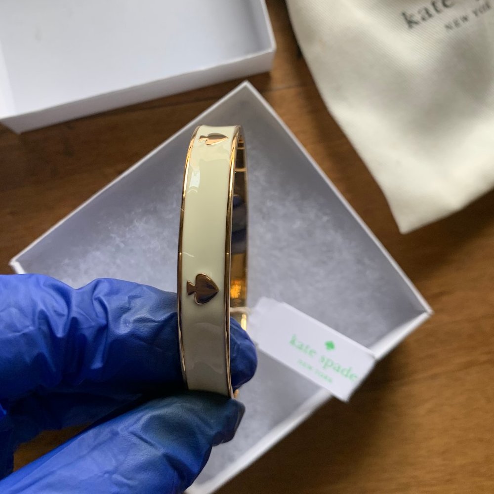 Kate Spade White Spade Bracelet
